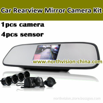 Car Reversing Camera with 3.5 Inch LCD Screen and Parking Sensor